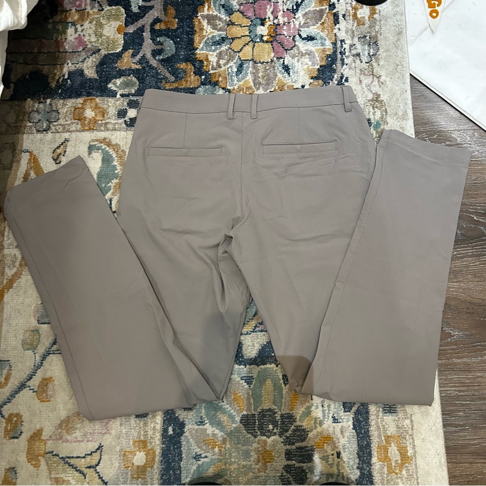 CRZ Yoga Pants Mens Size 33 Brown Casual Chino Active Stretch  - 32” - Picture 3 of 6